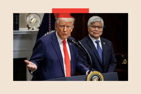 688c2d10-3268-11f0-8519-3b5a01ebe413 688c2d10-3268-11f0-8519-3b5a01ebe413 Getty Donald Trump standing in front of a podium The secretive US factory that lays bare the contradiction in Trump's America First plan The secretive US factory that lays bare the contradiction in Trump's America First plan 688c2d10 3268 11f0 8519 3b5a01ebe413
