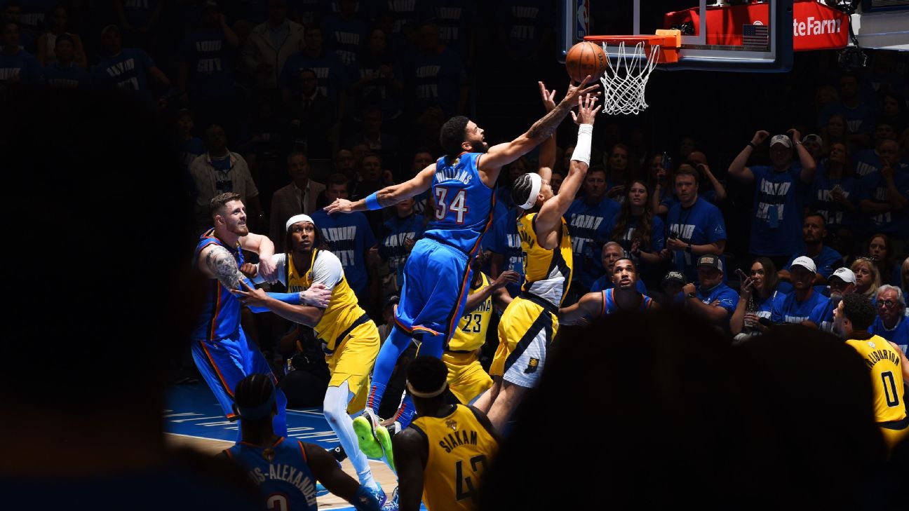 NBA Finals: Pacers secure statement win at home to take 2-1 series lead 1749701360 231 r1504268 1296x729 16 9