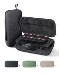 Belkin Gaming Charger Case for Nintendo Switch 2 w/Removable 10,000mAh Power Bank, LCD Display, 30W Fast Charging Nintendo Switch Charger w/Holder for AirTag & Games - Travel Essentials - Charcoal  My favorite Nintendo Switch 2 accessory is the Belkin charging case hero image