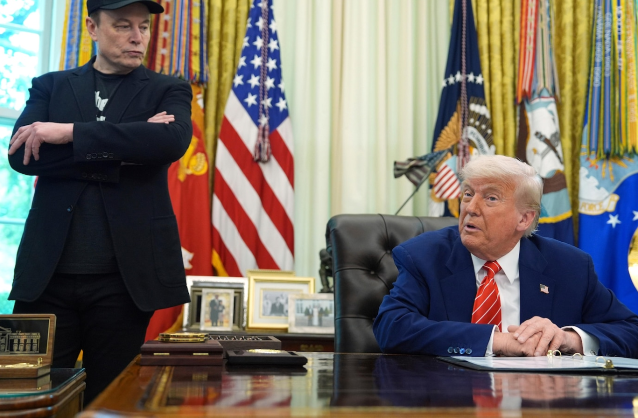 Republican enthusiasm for Musk cools after his feud with Trump, a new poll finds wp header logo 667 1280x840