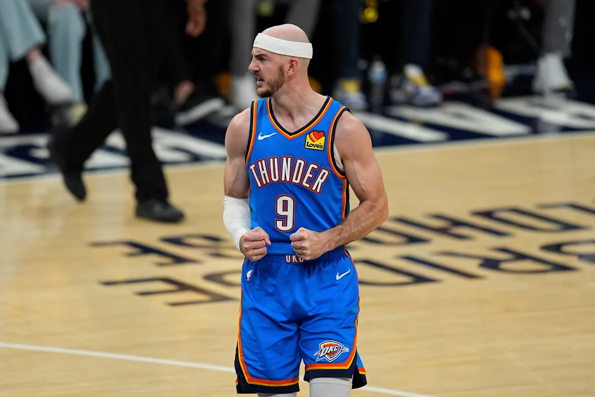 He&#039;s not Batman. He&#039;s Alex Caruso. And he&#039;s leading the Thunder in his own way in the NBA Finals wp header logo 708