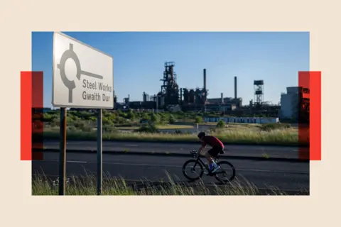 81cdac10-5e80-11f0-b5c5-012c5796682d 81cdac10-5e80-11f0-b5c5-012c5796682d Getty Images Cyclist in red rides along a road with a sign for the steelworks in the foreground, and the steelworks in the background Trump's tariffs are looming large over the UK’s last surviving steel towns 81cdac10 5e80 11f0 b5c5 012c5796682d