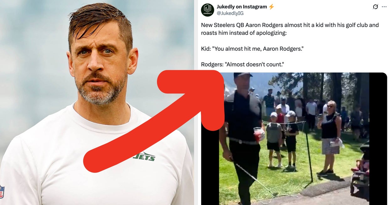 wp-header-logo-782 wp-header-logo-782 Aaron Rodgers Weirdly Mocked A Kid Who He Almost Hit During Golf Tournament, And The Internet Is Rightfully Dunking On Him wp header logo 782