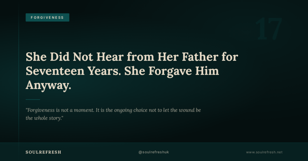 Real life forgiveness story — daughter who forgave her father after 17 years apart